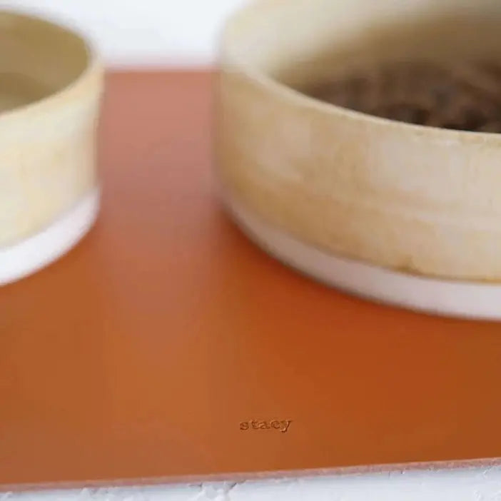 Staey Skåleunderlag Læder - Cognac Staey