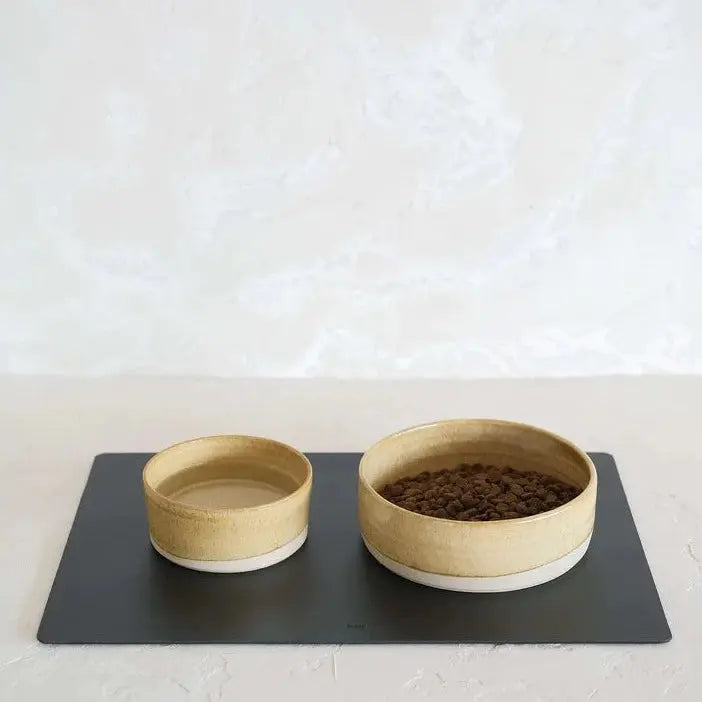 Staey Skåleunderlag Læder - Sort Staey